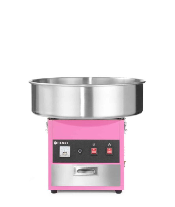 Hendi Gastro Zuckerwatten-Maschine aus Edelstahl Pink Silber 230V NEU – Bild 3