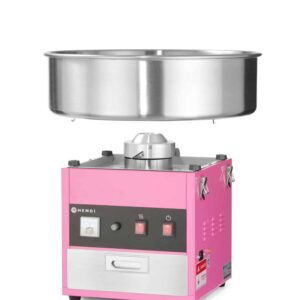 Hendi Gastro Zuckerwatten-Maschine aus Edelstahl Pink Silber 230V NEU