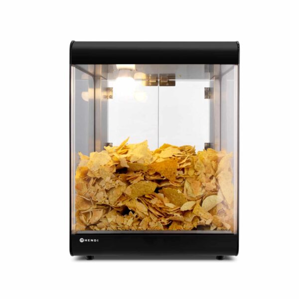 HENDI Nacho-Wärmer Nacho-Maschine aus Edelstahl Kino Cinema Silber Schwarz NEU