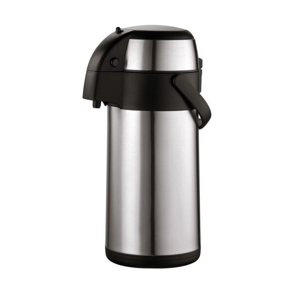 Axentia 3 Liter Thermoskanne Isolierkanne Thermo-Pumpkanne aus Edelstahl NEU