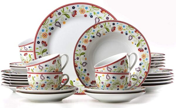 Ritzenhoff Kombiservice Kaffeeservice Tafelservice Porzellan Doppio Shanti 30tlg – Bild 5
