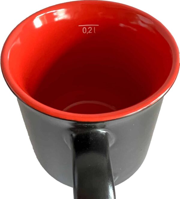 36x Mäser Glühweinbecher Weihnachtsbecher Tasse 200 ml geeicht Rot Schwarz NEU – Bild 3