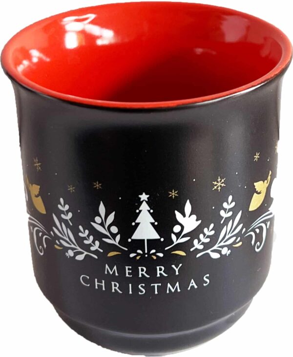 36x Mäser Glühweinbecher Weihnachtsbecher Tasse 200 ml geeicht Rot Schwarz NEU – Bild 2