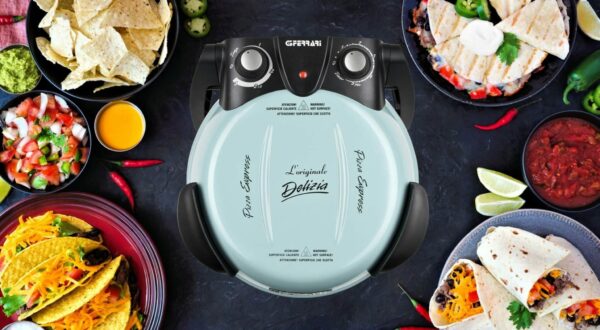 G3-Ferrari Pizzamaker Pizzaofen DELIZIA Express 400°C 1200W Cool Blue Blau NEU – Bild 8