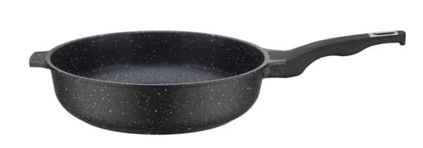 GSW Bratpfanne Schmorpfanne Ø 28 x 7,9 cm Titanium Granit Advanced Schwarz NEU