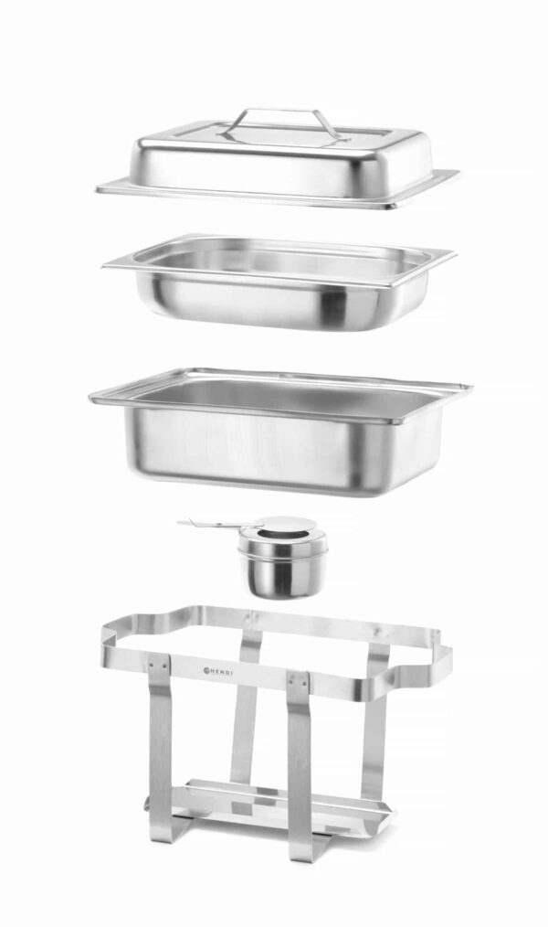 Hendi Chafing-Dish Brennpaste Speisewärmer Set 1/2 GN 65 mm NEU – Bild 5