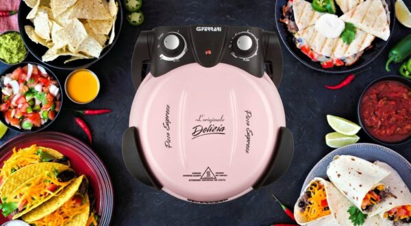 G3-Ferrari Pizzamaker Pizzaofen Express 400°C 1200W ICE Rosa Pink NEU – Bild 8
