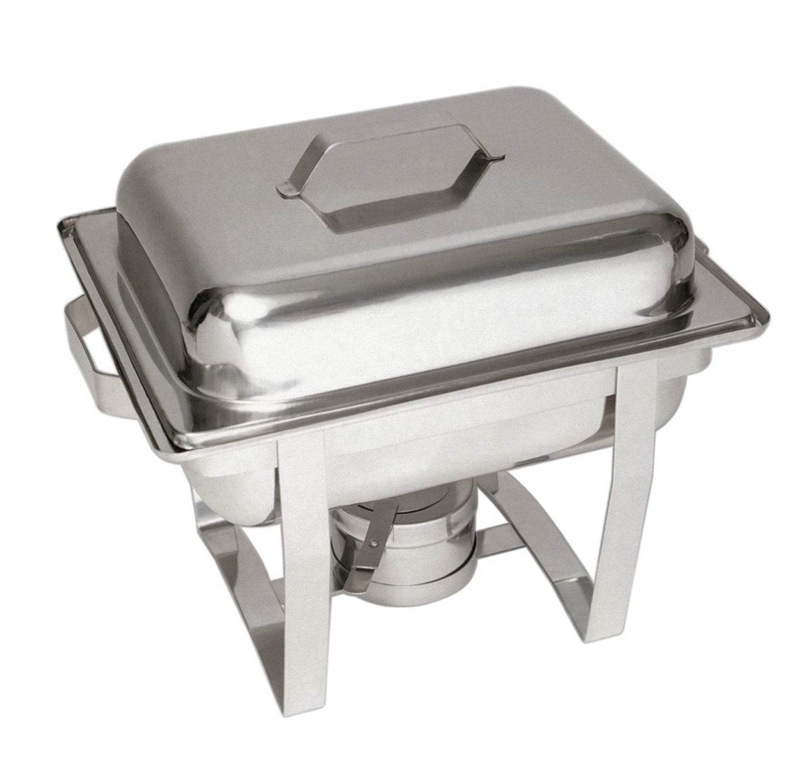 Bartscher Chafing-Dish 1/2 GN Speisenwärmer für Brennpaste Silber NEU – Bild 3
