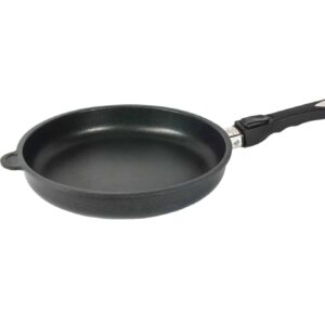 AMT Bratpfanne Schmorpfanne Induktion mit abnehmbarer Stiel Ø 28 x 5 cm Schwarz
