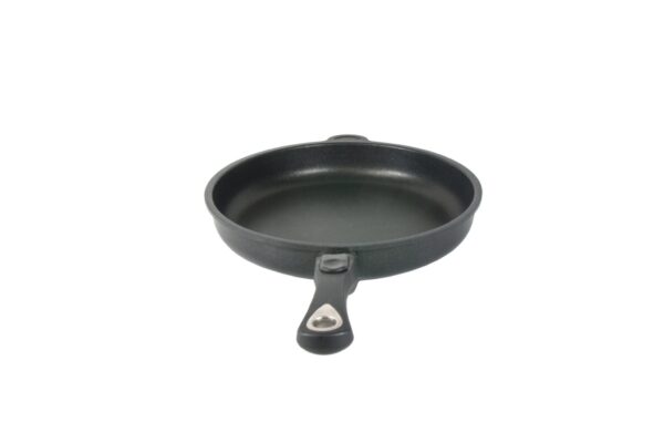 AMT Bratpfanne Schmorpfanne mit abnehmbarer Stiel Ø 28 x 5 cm Höhe Schwarz NEU – Bild 2