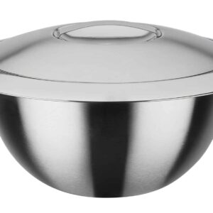 GSW Thermo-Servier-Schüssel Rührschüssel mit Deckel aus Edelstahl Ø26cm 5 Liter