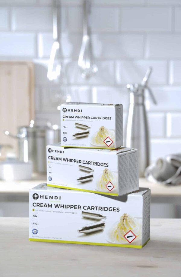 100x Hendi N2O Sahne-Kapseln cream capsules Gastro NEU – Bild 4