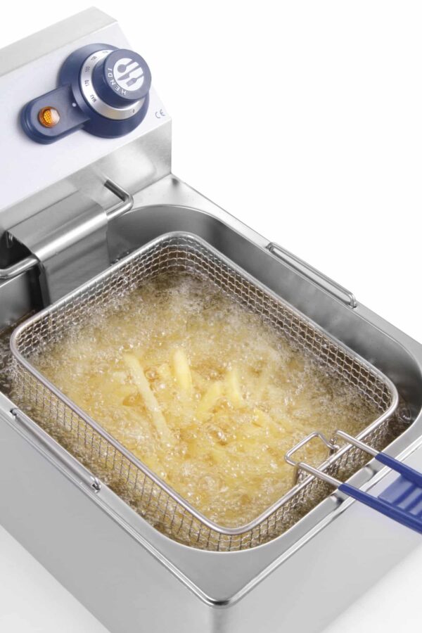 Hendi Fritteuse 4 Liter Kaltzonen aus Edelstahl Kitchen Line 230V 3000 Watt NEU – Bild 6