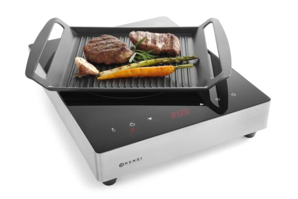 Hendi Grillpfanne Grillplatte Induktion 39 x 26 cm NEU – Bild 6