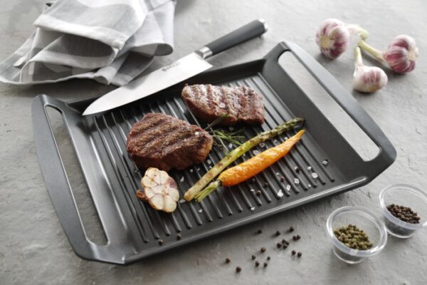 Hendi Grillpfanne Grillplatte Induktion 39 x 26 cm NEU – Bild 7
