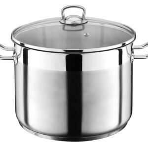 GSW Jumbo-Topf Kochtopf Suppentopf Induktion Edelstahl Ø 28 cm 15 Liter NEU