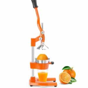 Hendi Zitruspresse Zitronenpresse Hebelpresse aus Edelstahl Orange Silber NEU