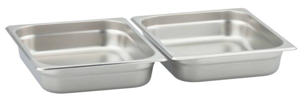 GSW Chafing-Dish Set Speisewärmer 2x GN 1/2 GN 1/1 Silber NEU – Bild 6