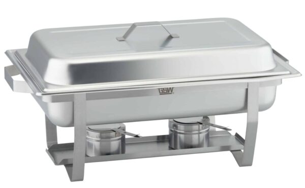 GSW Chafing-Dish Set Speisewärmer 2x GN 1/2 GN 1/1 Silber NEU – Bild 3