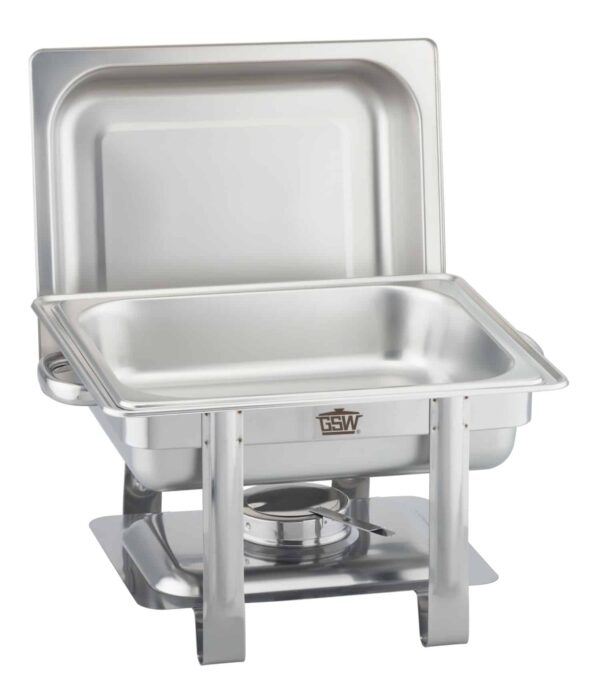 GSW Chafing-Dish Speisewärmer Set GN 1/2 Silber 65 mm Tief NEU