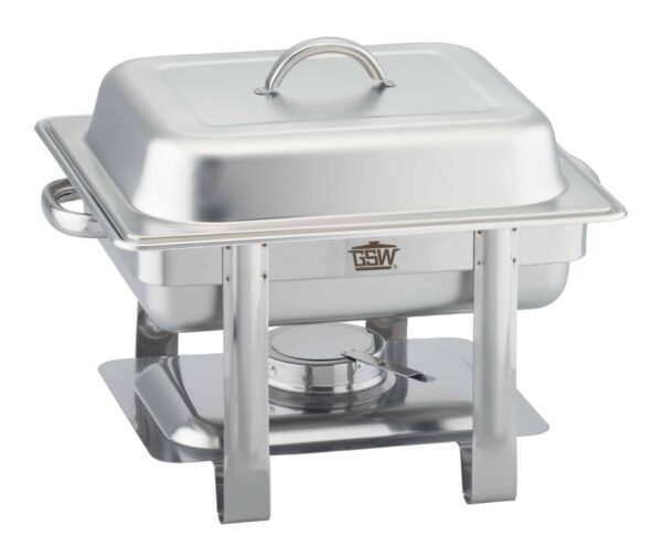GSW Chafing-Dish Speisewärmer Set GN 1/2 Silber 65 mm Tief NEU – Bild 2