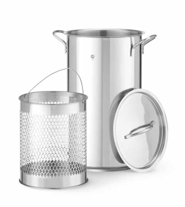 Hendi Nudeltopf Spargeltopf Spagetti-Topf Set aus Edelstahl Ø 16 cm 5,5 Liter