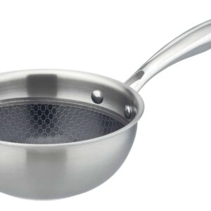 GSW Edelstahl Sauteuse Bratpfanne Inoxxa Tri-Ply Ø 20 cm Silber NEU