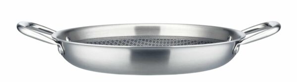GSW Edelstahl Bratpfanne Servier-Pfanne Inoxxa Tri-Ply Ø 24 cm Silber NEU – Bild 2