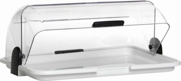 APS Buffetvitrine Rolltop-Präsenter Hotel Buffet gekühlt mit Akkus Weiss NEU – Bild 3