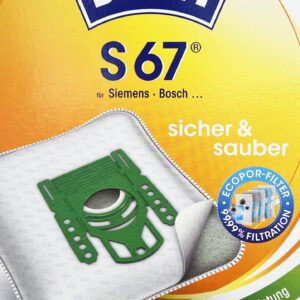 16x Swirl Staubsaugerbeutel S67 Siemens Bosch + 4 Abluftfilter NEU