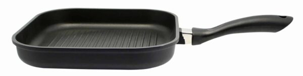 ELO Grillpfanne Steakpfanne BBQ AluCast 28 x 28 x 5 cm Schwarz NEU – Bild 2