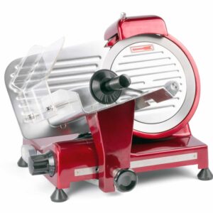 Hendi Aufschnittmaschine Allesschneider Fleisch Käse Ø 220 mm Rot NEU