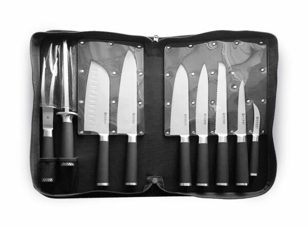 Hendi Küchenmesser Messer-Set 9-tlg. inkl. Tragetasche NEU – Bild 2