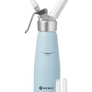 Hendi Sahnespender für N2O Sahnekapseln Sprühsahne Pastell-Blau 0,5 Liter 500 ml