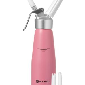 Hendi Sahnespender für N2O Sahnekapseln Pastell-Rosa Pink 0,5 Liter 500 ml