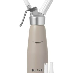 Hendi Sahnespender für N2O Sahnekapseln Sprühsahne Taupe Sand 0,5 Liter 500 ml