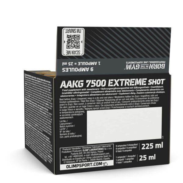 9x Olimp L-Arginin AKKG 7500mg Booster Shot Glas Ampulle Kirsche NEU – Bild 6