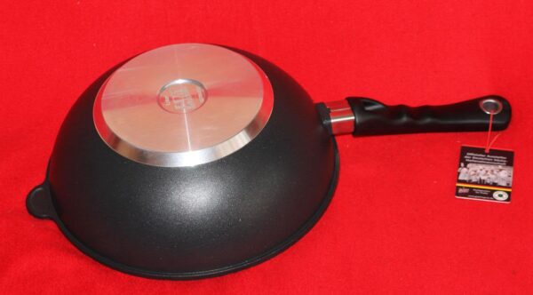 AMT Wok-Pfanne Asia-Pfanne Ø 28 cm x 10 cm Höhe Best-Pan Gastro-Guss NEU – Bild 2