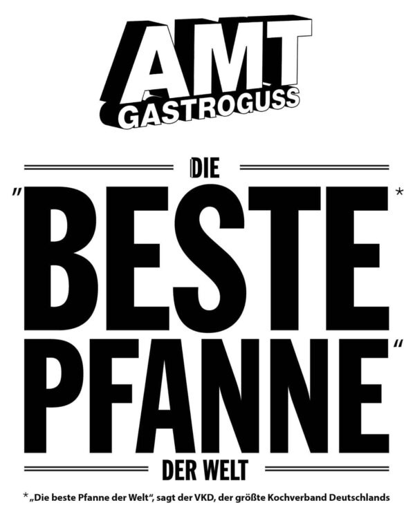 AMT Schmorpfanne Bratpfanne Ø 20 cm x 7 cm Höhe Best-Pan Gastro-Guss NEU – Bild 2