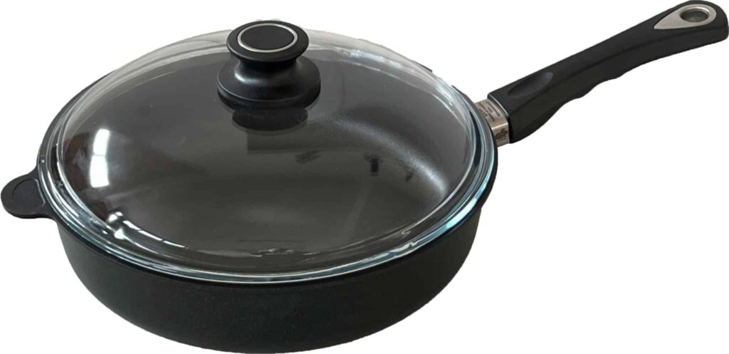 AMT Bratpfanne Schmorpfanne Induktion mit Glas-Deckel Ø 28 x 7cm Höhe NEU