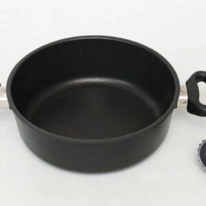 AMT Bratpfanne Schmorpfanne Ø 24 x 8 cm Höhe Best-Pan Gastro-Guss Profi NEU