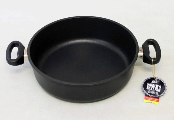AMT Bratpfanne Schmorpfanne Schmortopf Induktion Ø 32 x 8 cm Höhe Schwarz NEU