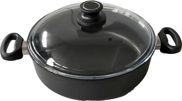 AMT Bratpfanne Schmorpfanne Schmortopf mit Glas-Deckel Ø 32 x 8 cm Höhe NEU