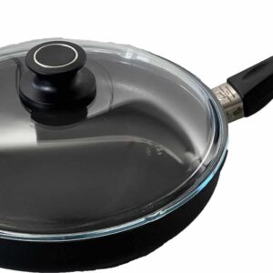 AMT Bratpfanne Schmorpfanne Induktion mit Glas-Deckel Ø 28 x 5 cm Schwarz NEU