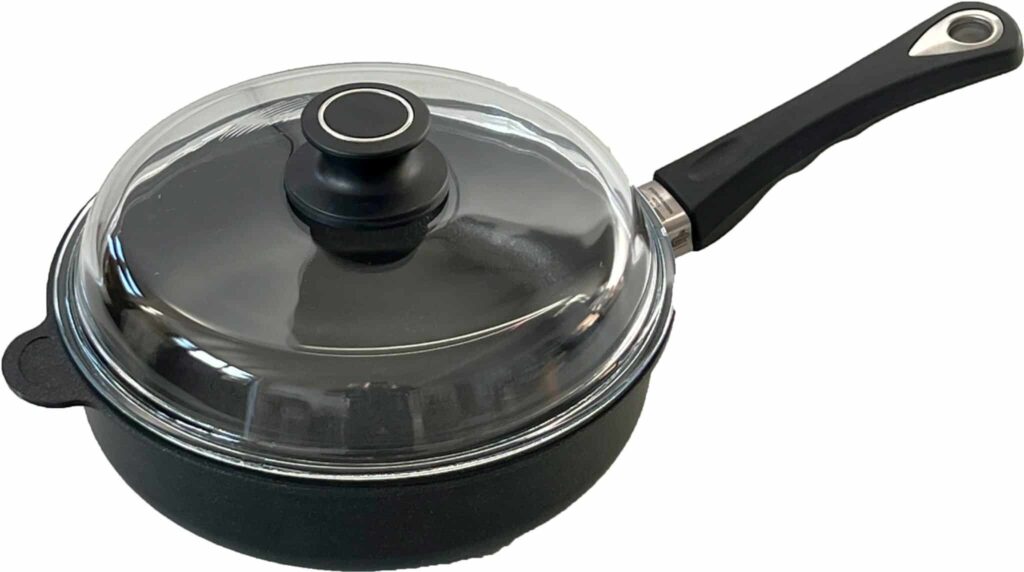 SKY LIGHT Bratpfanne 26cm Mit Glasdeckel - Induktion Aluminium Schmorpfanne