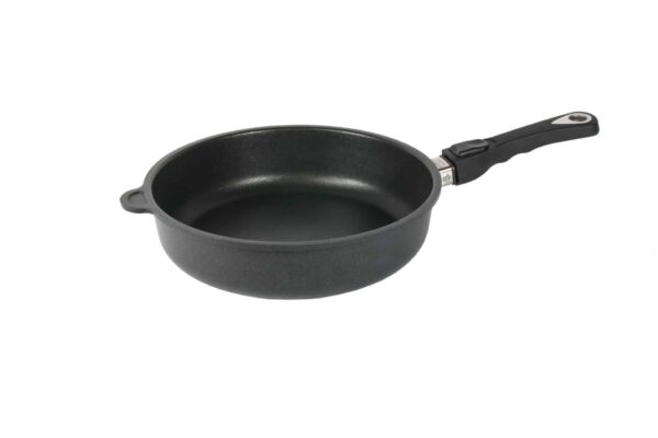 AMT Induktion Bratpfanne Schmorpfanne mit abnehmbarem Stiel Ø 28 x 7cm Höhe NEU