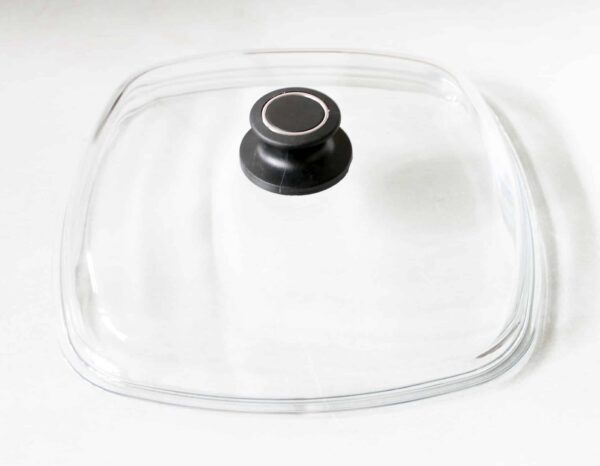 AMT Grillpfanne Steakpfanne mit Glas-Deckel 28 x 28 x 5cm Schwarz NEU – Bild 5