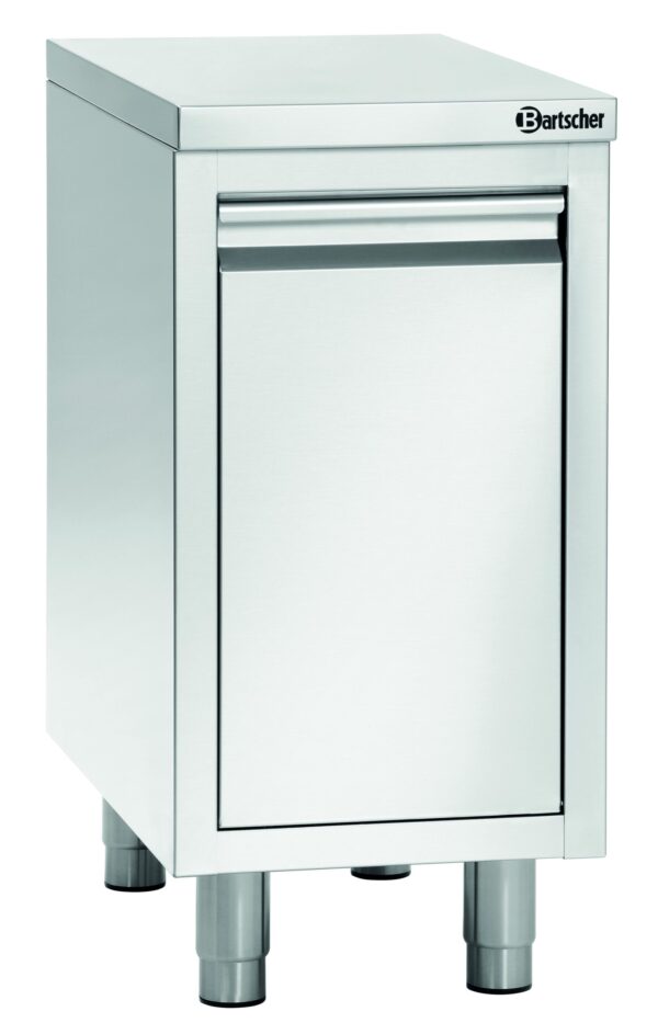 Bartscher Abfalleimerschrank Rest-Mülleimer 28 Liter Edelstahl Silber NEU – Bild 4