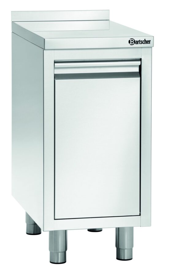 Bartscher Abfalleimerschrank Rest-Mülleimer 28Liter Edelstahl Silber NEU – Bild 4