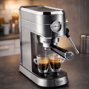 BEEM Espressomaschine Siebträgermaschine Kaffeemaschine aus Edelstahl NEU